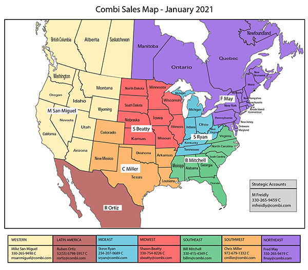 Combi Sales Map 