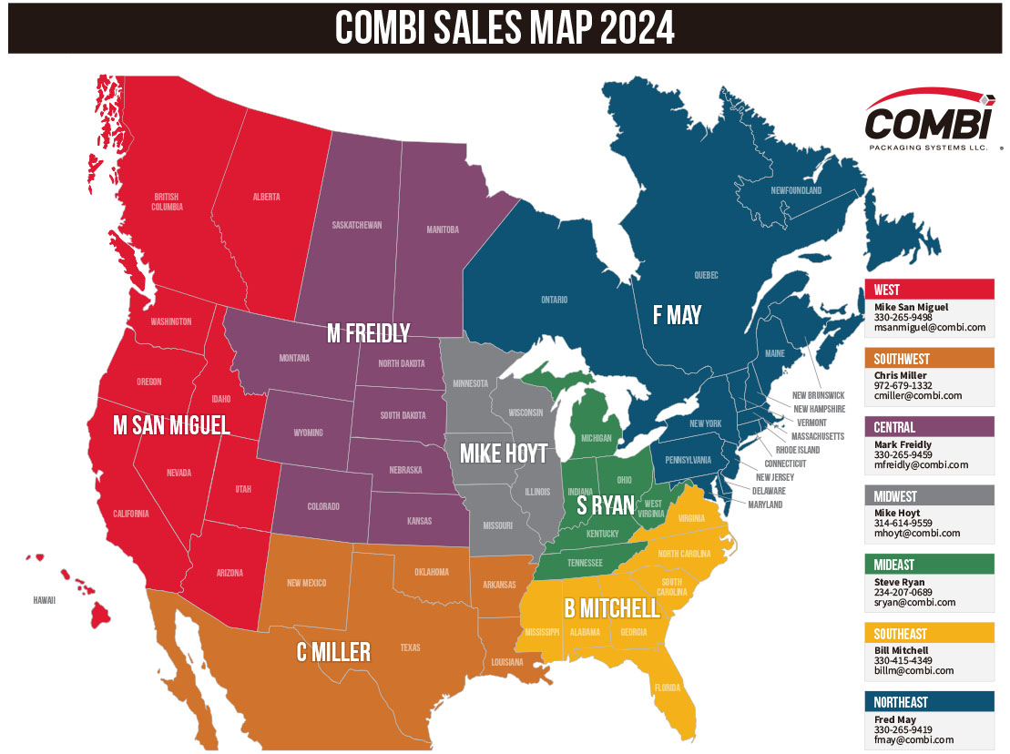 2024 Combi Sales Map